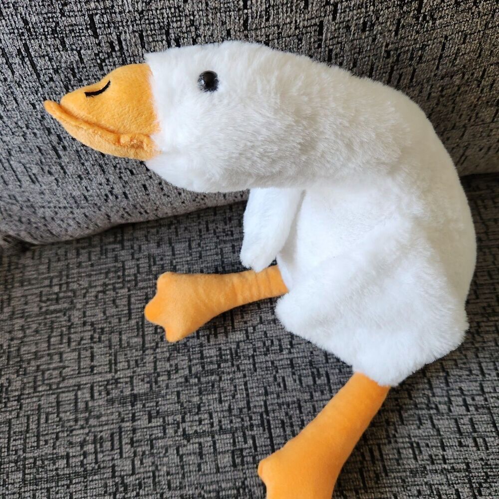 White Cute Goose Plush-Soft Swan Stuffed Animal Pillow Huge Cozy Goose. NEW!! - Picture 6 of 12